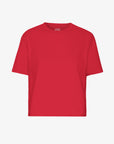 COLORFUL STANDARD - T SHIRT BOXY COURT - ROUGE SCARLET