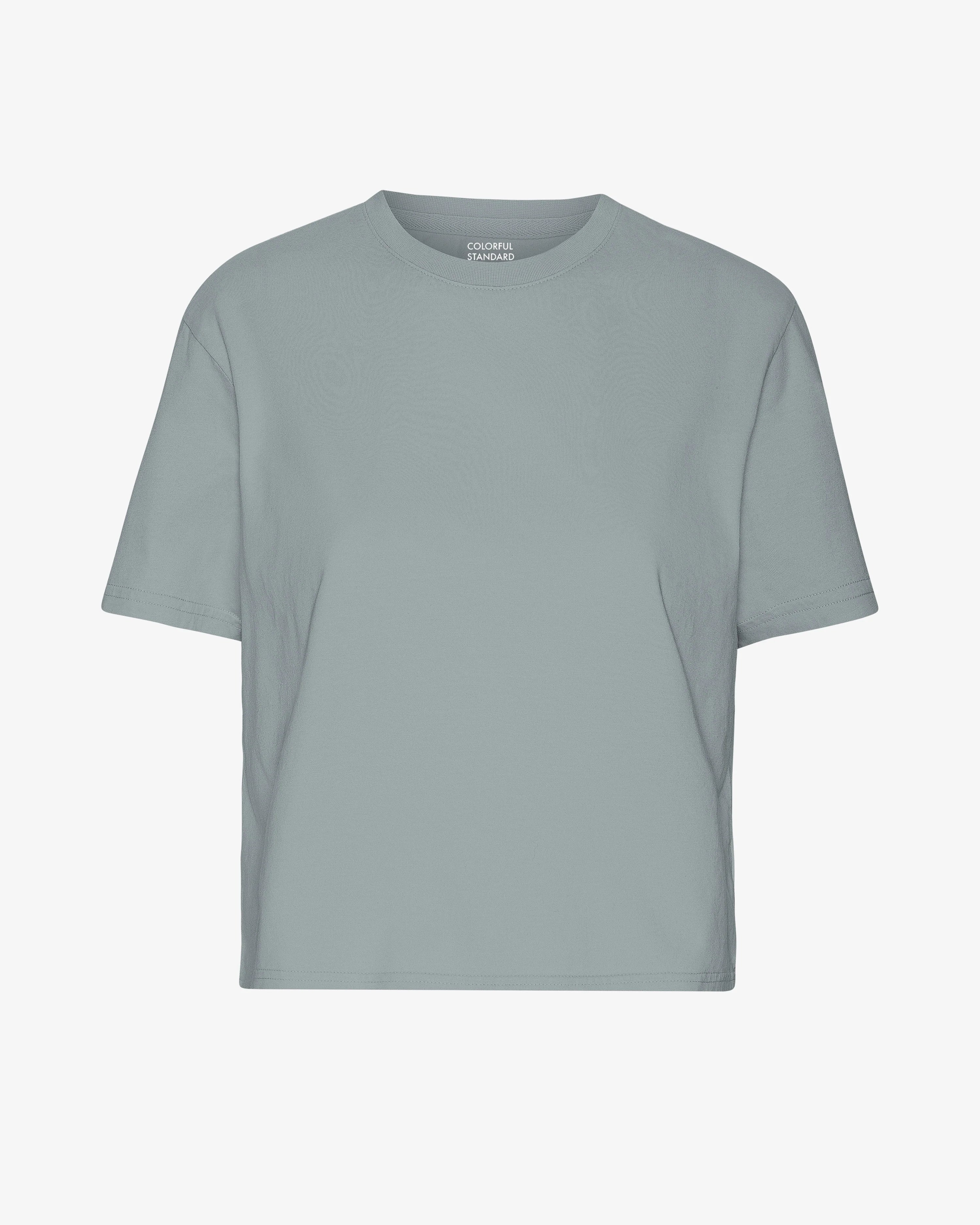 COLORFUL STANDARD - T SHIRT BOXY SHORT - STEEL BLUE