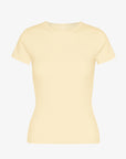 COLORFUL STANDARD - T-SHIRT COTELÉ - JAUNE DOUX