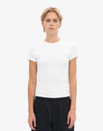 COLORFUL STANDARD - RIB T-SHIRT - OPTICAL WHITE