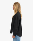 COLORFUL STANDARD - OVERSIZED LINEN SHIRT - BLACK