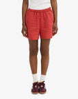 COLORFUL STANDARD - LINEN SHORTS - RED TANGERINE