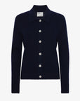 COLORFUL STANDARD - CARDIGAN MERINO WOOL COLLAR - NAVY