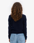 COLORFUL STANDARD - CARDIGAN MERINO WOOL COLLAR - NAVY