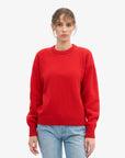 COLORFUL STANDARD - OVERSIZED MERINO SWEATER - TANGERINE RED