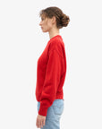 COLORFUL STANDARD - OVERSIZED MERINO SWEATER - TANGERINE RED