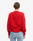 COLORFUL STANDARD - OVERSIZED MERINO SWEATER - TANGERINE RED