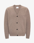 COLORFUL STANDARD - CARDIGAN COL V EN LAINE MÉRINOS - TAUPE