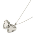 LISBETH JEWELRY - CLASSIC HEART MEDALLION NECKLACE - SILVER