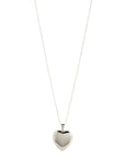 LISBETH JEWELRY - CLASSIC HEART MEDALLION NECKLACE - SILVER