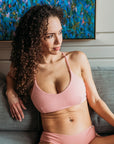 Q FOR QUINN - CROSS BRALETTE - LIGHT MADDER