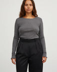 SKALL STUDIO - HAUT EDIE - MÉLANGE GRIS FONCÉ