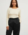 SKALL STUDIO - HAUT EDIE - BEIGE PÂLE