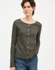 SKALL STUDIO - CARDIGAN EDIE - VERT FONCÉ