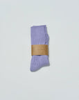 BILLY BAMBOO - RIBBED COTTON HIGH SOCKS - CRYSTAL BRIGHT