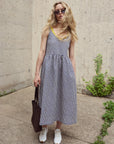 EVE GRAVEL - GLINDA DRESS - BLUE/MAUVE - SS26