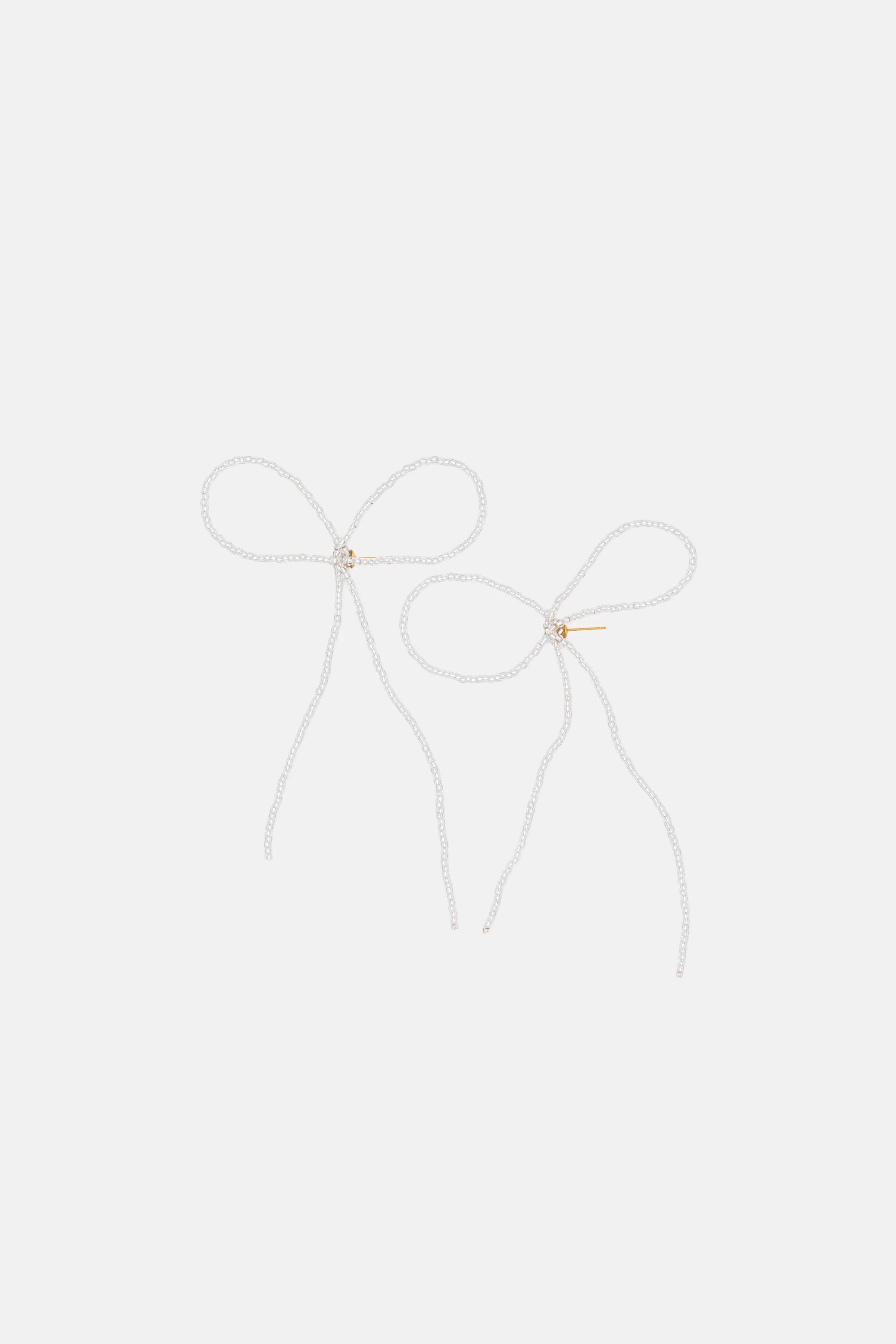 LABRO - BOUCLES D'OREILLES NOEUD GRANDE - ARGENT