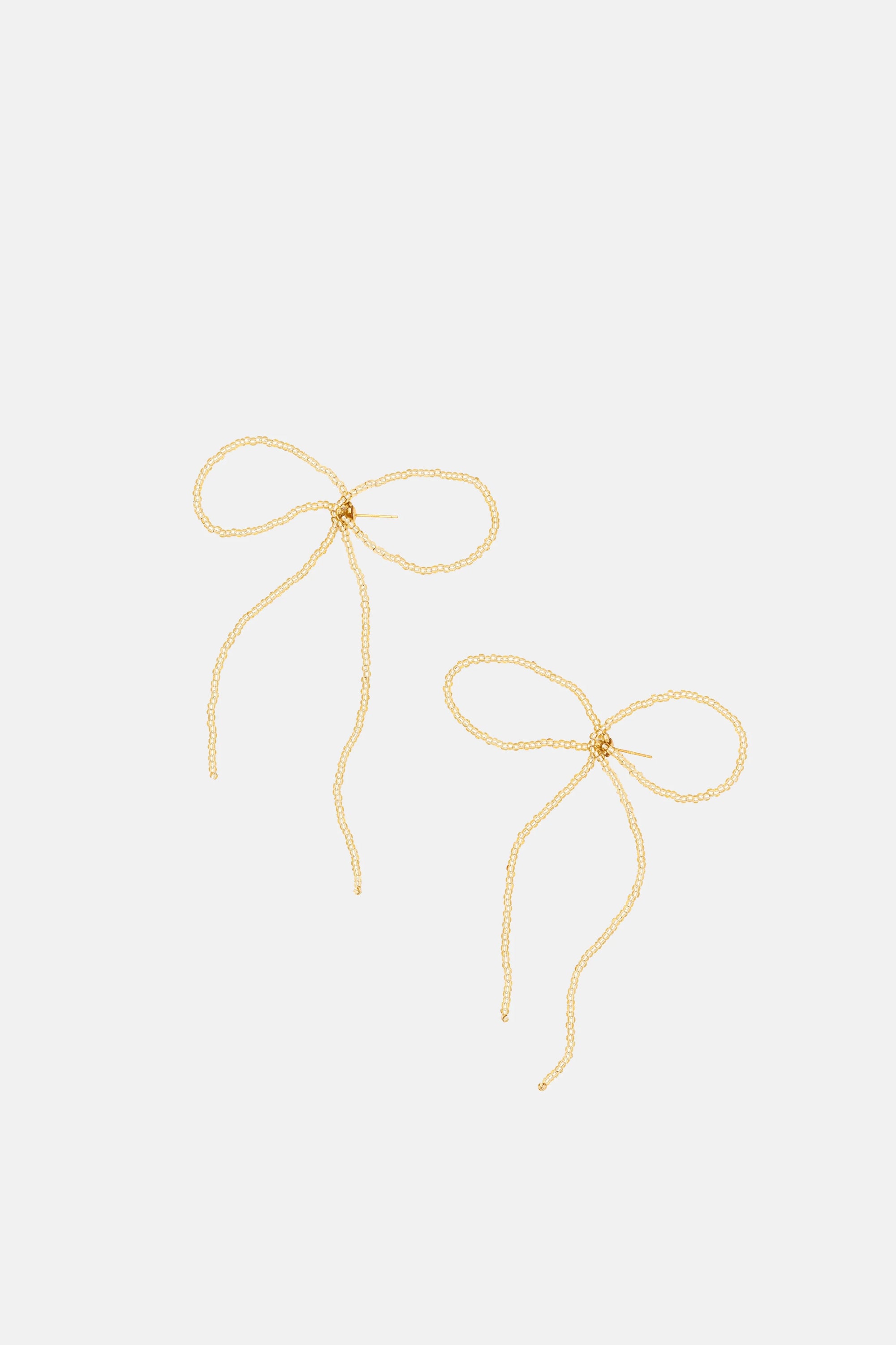 LABRO - BOUCLES D'OREILLES NOEUD GRANDE - OR