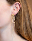 LABRO - BOUCLES D'OREILLES NOEUD GRANDE - OR