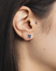 WOLF CIRCUS - JOSIE EARRINGS - BLUE TOPAZ/SILVER