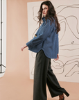 DAGG & STACEY - MANTEAU NOOR - INDIGO FONCÉ - AH26