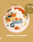 BRODÉ SERRÉ - KIT DE BRODERIE D.I.Y. - CHAMPS DE CITROUILLES