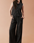 DAGG & STACEY - PANTALON REMI - CHARBON TWEED - AH26