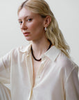 LISBETH JEWELRY - CLASSIC BEAD NECKLACE - HESSONITE