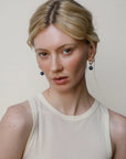 LISBETH JEWELRY - SODALITE BEAD HOOPS - GOLD FILLED