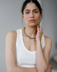LISBETH JEWELRY - COLLIER GRANDE BOULE - JASPE AVOCAT