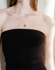 LISBETH JEWELRY - CLASSIC HEART MEDALLION NECKLACE - SILVER