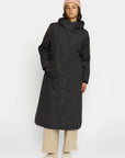 SELFHOOD - PARKA LONGUE À CAPUCHE - NOIR - AH25