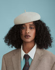 HEIRLOOM - BERET EN FEUTRE MEDULLA - SILVERBELLY