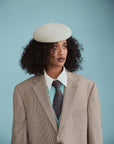 HEIRLOOM - BERET EN FEUTRE MEDULLA - SILVERBELLY
