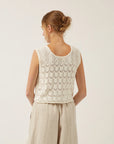 NAIF - JANNE SWEATER - IVORY - SS26