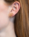 LABRO - PICCOLO BOW EARRINGS - GOLD