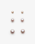 PILAR AGUECI - BOUCLES PERLES - ROSE - 8MM