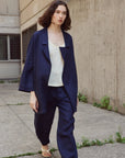 EVE GRAVEL - RICK JACKET - NAVY - SS26