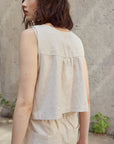 EVE GRAVEL - DÉBARDEUR ROSALIE - BEIGE BLANC - PÉ26