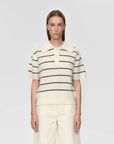 MINIMUM - RUTH KNIT POLO - COCONUT MILK - SS26