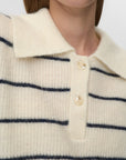 MINIMUM - RUTH KNIT POLO - COCONUT MILK - SS26