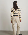 B SIDES - SLIM LASSO JEANS - CHALK OVERDYE