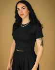 MERCEDES MORIN - PERFECT T-SHIRT - BLACK - SS26