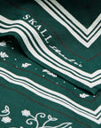 SKALL STUDIO - CLASSIC SCARF - DARK GREEN/BROWN - 90X90