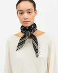 SKALL STUDIO - CLASSIC SCARF - DARK GREEN/BROWN - 90X90