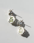 HOUSE OF HUDSON - DOUBLE EARRINGS - BLUE TOPAZ AND PREHNITE