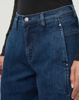 DUER - DENIM PERFORMANCE BARREL TAILLE HAUTE - DARK STONE AH26