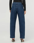 DUER - DENIM PERFORMANCE BARREL TAILLE HAUTE - DARK STONE AH26