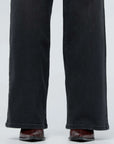 DUER - PERFORMANCE DENIM LARGE TAILLE HAUTE - NOIR DÉLAVÉ
