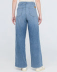 DUER - PERFORMANCE DENIM HIGH WAIST WITH PLEAT - SLATE INDIGO - SS26